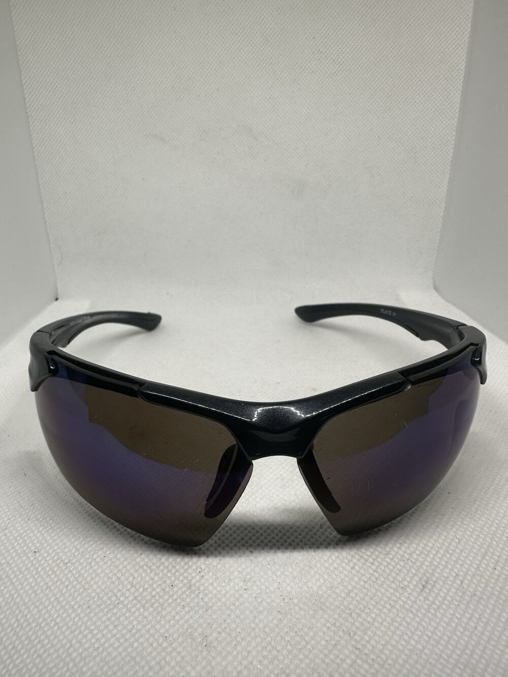 Mens Sport Sunglasses Mirrored Color Lens Baseball Half Rim Wrap UV400 90s Retro